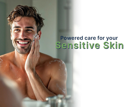 Sensitive Skin Face & Body Cleanser for Men - SLS - Free Daily Wash — 390ml - Bonmen