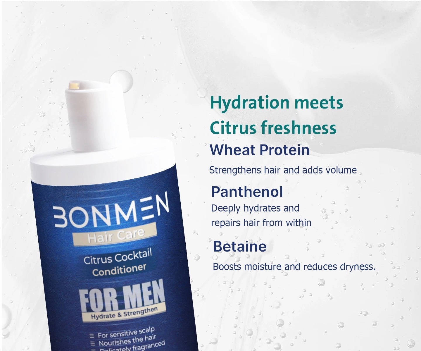 Citrus Cocktail Fresh Conditioner - Gentle Care for Sensitive Scalp - Bonmen