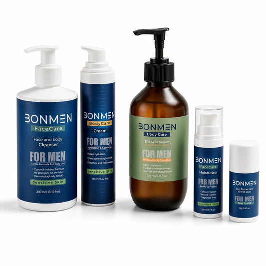 Complete Care Bundle — Face & Body Routine for Men's Sensitive Skin - Bonmen