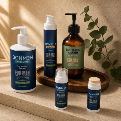 Complete Care Bundle — Face & Body Routine for Men's Sensitive Skin - Bonmen