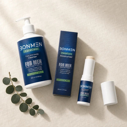 Essentials Starter Bundle — Morning Routine for Men’s Sensitive Skin - Bonmen