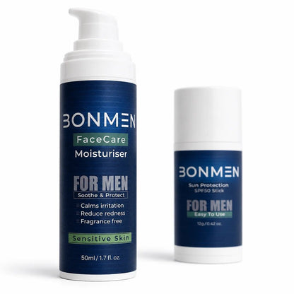 Essentials Starter Bundle — Morning Routine for Men’s Sensitive Skin - Bonmen