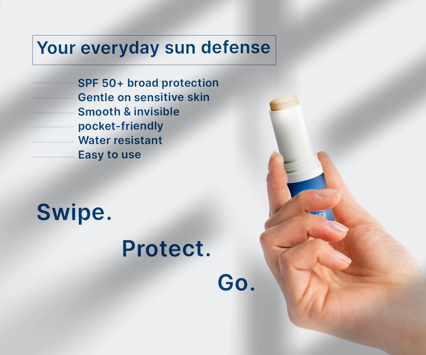 Sun Protection SPF50 Stick - Invisible Protection for Sensitive Skin - Bonmen