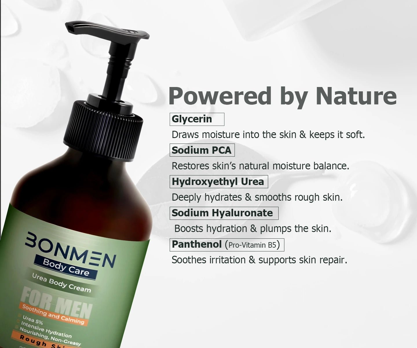 Urea Body Cream - Intensive Treatment for Rough, Dry Skin - Bonmen